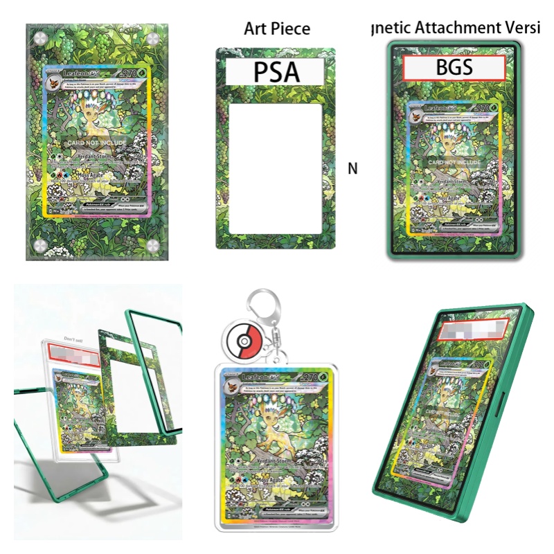 Display Case Acrylic - Kunstdisplay voor Pokémon Prismatic Evolutions Leafeon