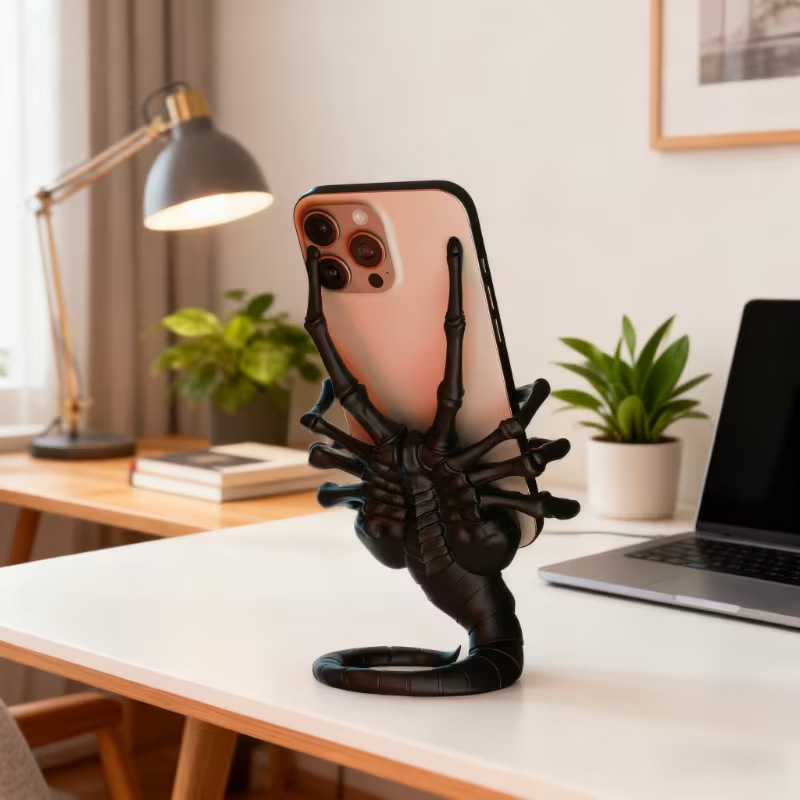 Action Figure Stand - Creatieve Alien Facehugger telefoonstandaard, Alien Action