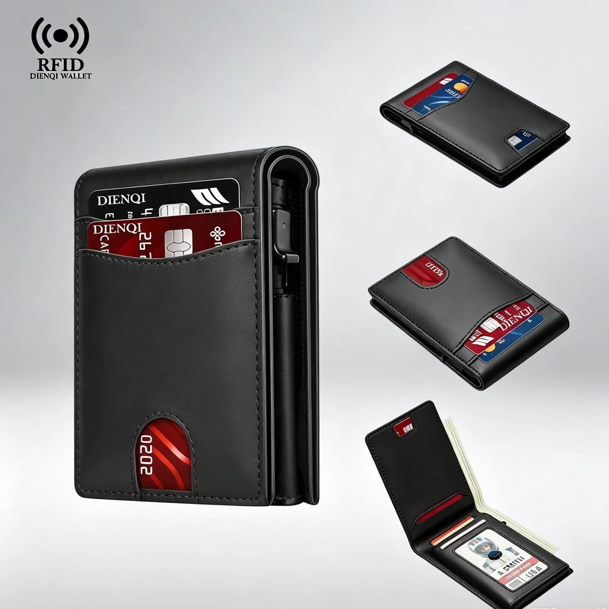 Card Top Loader - Luxe merk zakelijke creditcardhouder portemonnee heren