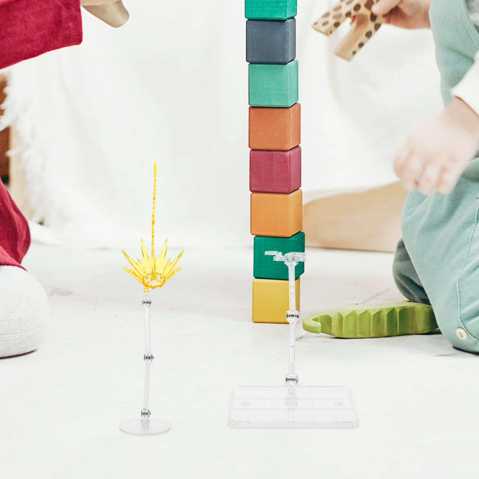 Action Figure Stand - 2 stuks effecten-displaystandaards, verstelbare steunbeugels voor