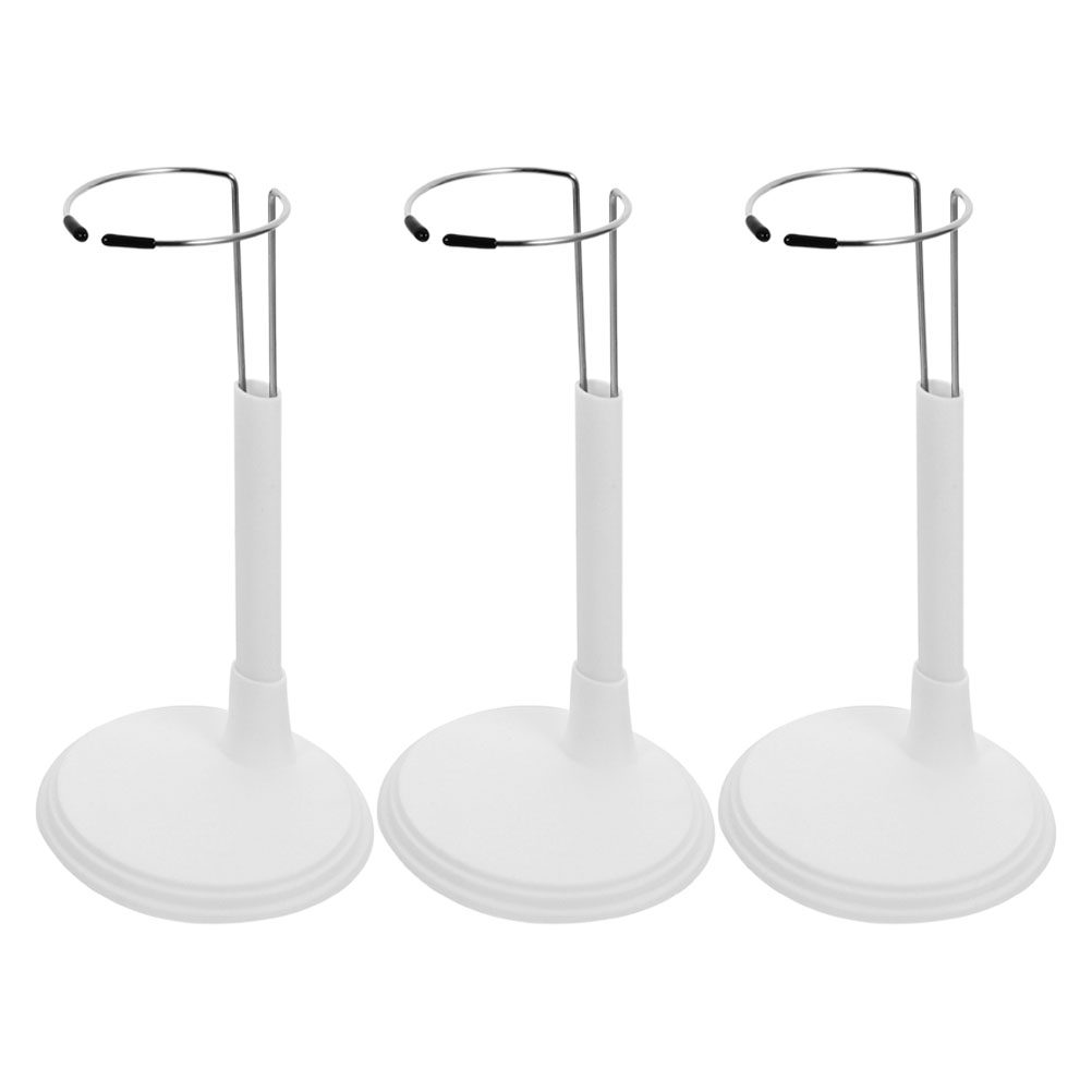 Action Figure Stand - 3 stuks witte verstelbare steunstandaard, stabiele