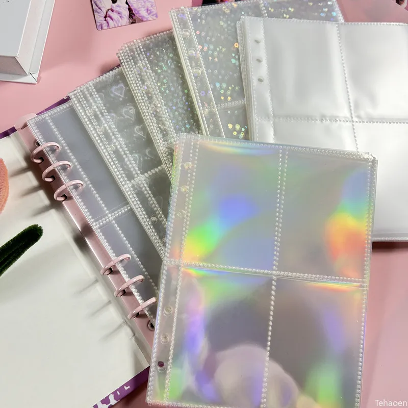 Trading Card Binder - 1-4 Grid Transparante Fotokaart Binder Binnenpagina's