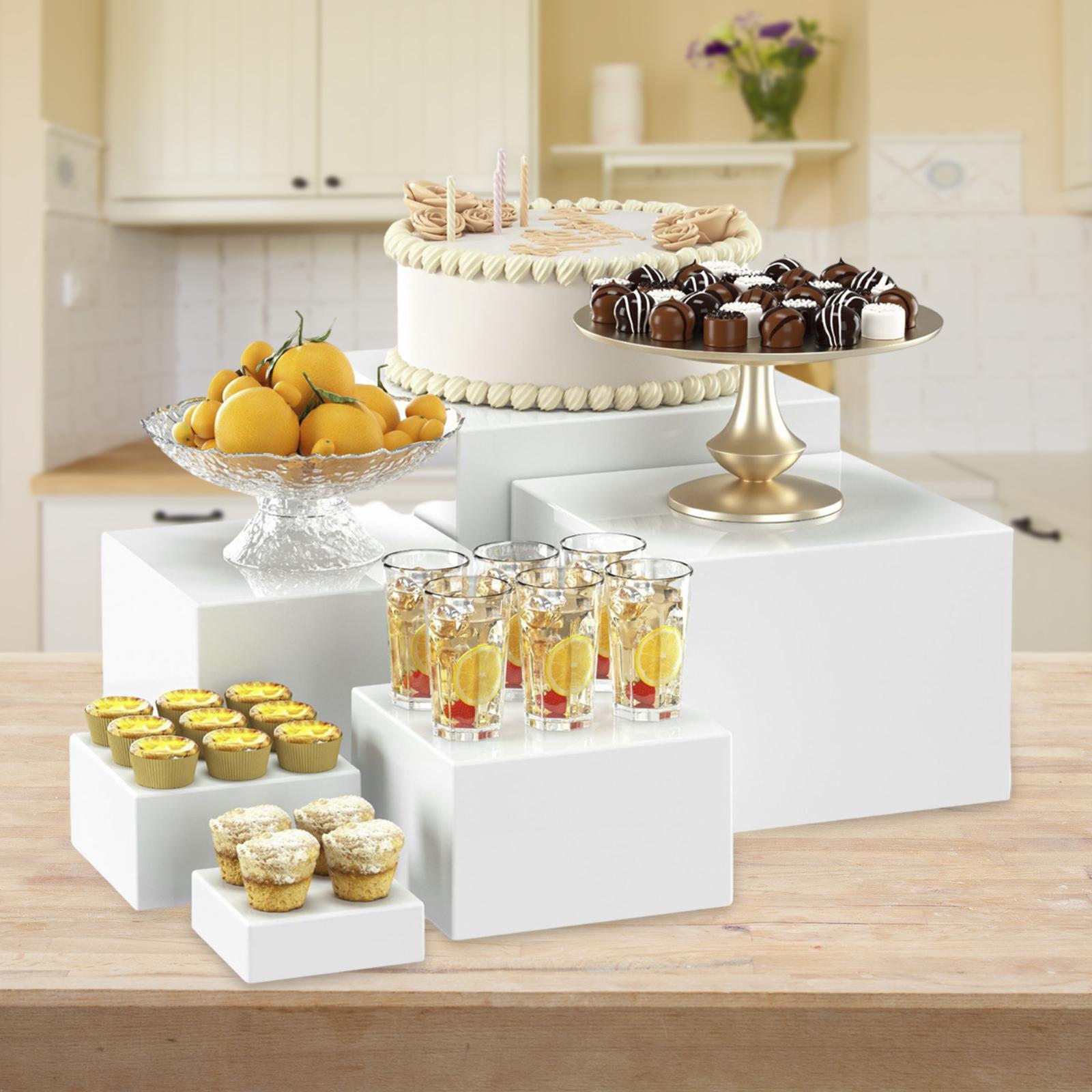 6x acryl buffetverhoger desser - Display Risers Set recensie en prijs