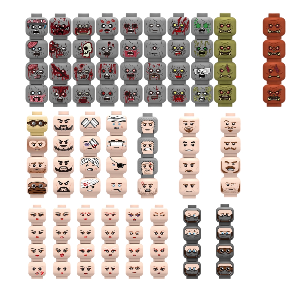 Gewonde emotionele gezichtshoo - Lego Minifigure Holder recensie en prijs